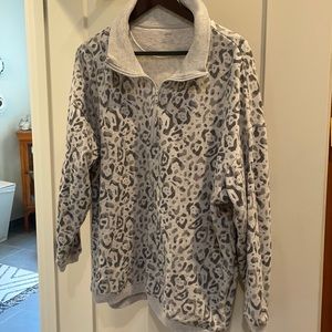 Like new Aerie quarter zip sweatshirt